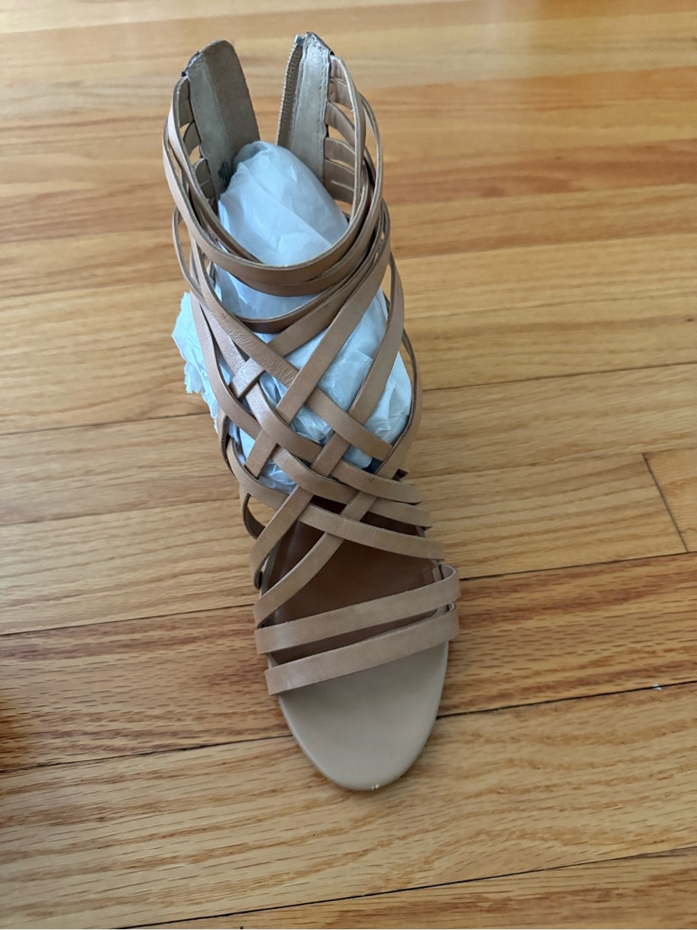 hinge Two-Tone Shoe Storage Box in Nude and Gray